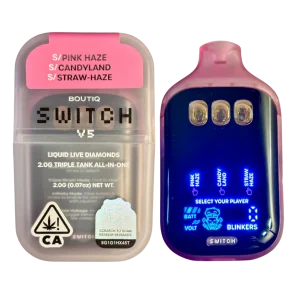 boutiq switch v5 pink haze x candyland x straw haze
