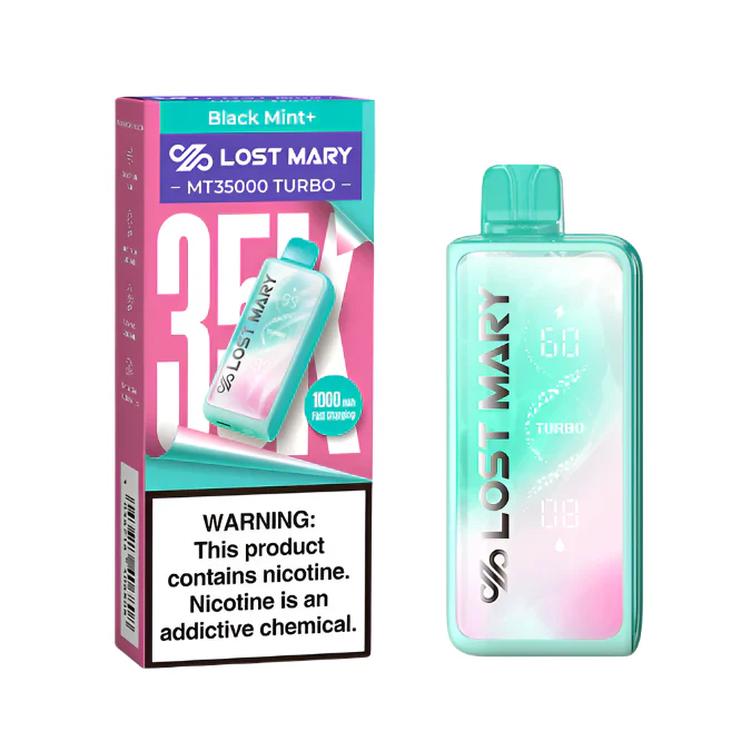 black mint+ lost mary mt35000 turbo disposable vape